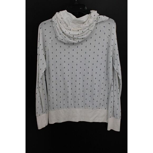 Naketano Brave New Word Cowl Hoodie Size M Anchors PATTERN NAUTICAL - Picture 4 of 7
